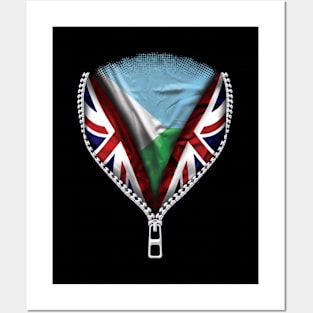 Djiboutian Flag  Djibouti Flag zipped British Flag - Gift for Djiboutian From Djibouti Posters and Art